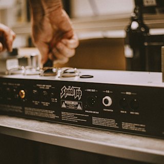 The JVM410 Head Spinal tap edition in the making in the factory