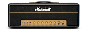 The Marshall 1987X Vintage Reissue Head front image with inputs, switches and controls.