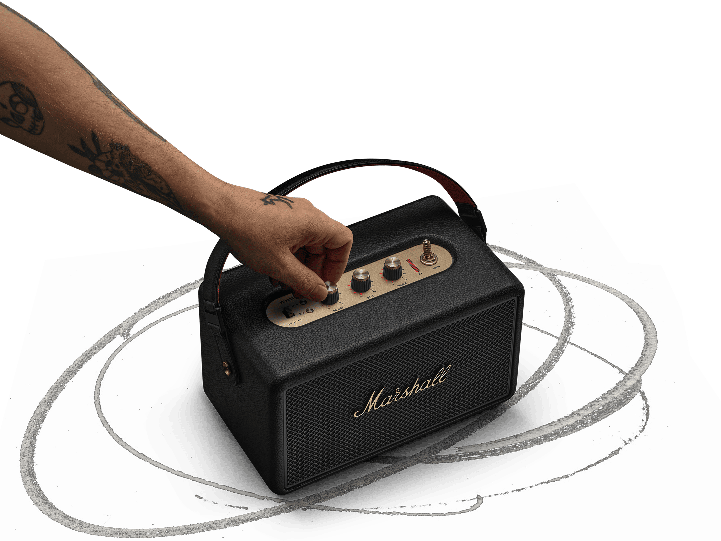 Portable Bluetooth speaker with 50+ hours of playtime