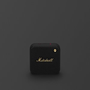 Marshall Willen Black and Brass Speaker front facing