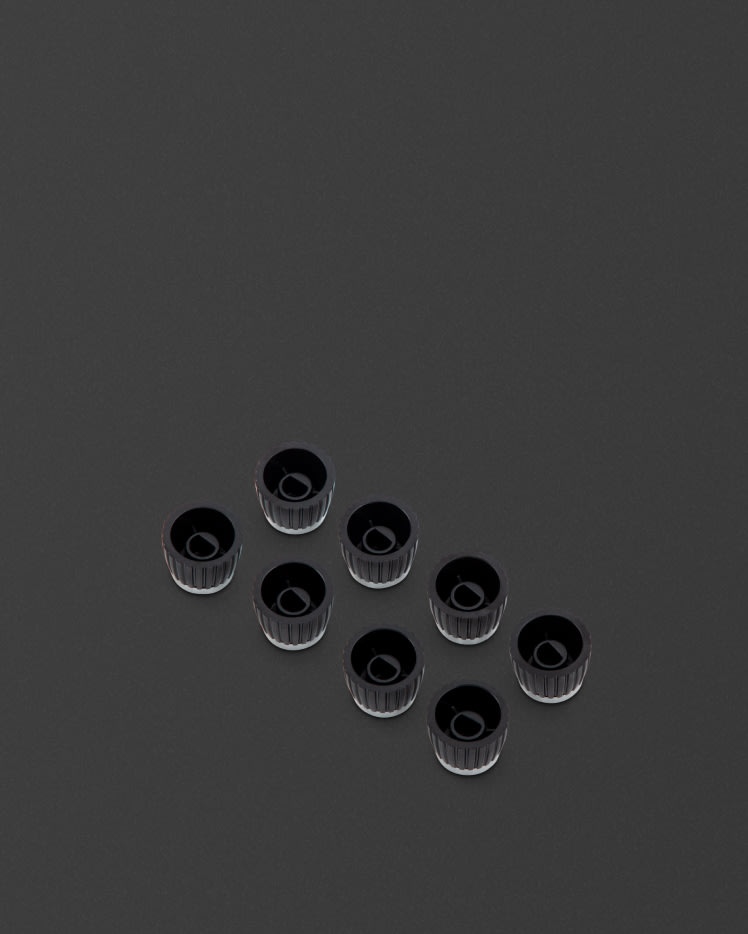 Back of Marshall's silver knobs for combos.