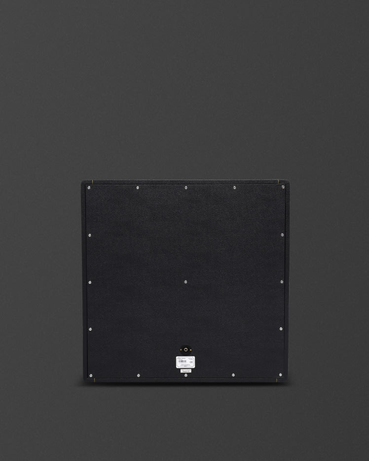 Parte trasera de la caja negra 1960AHW de Marshall.