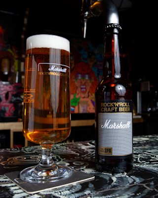 An image of a Marshall Full Stack IPA beer bottle