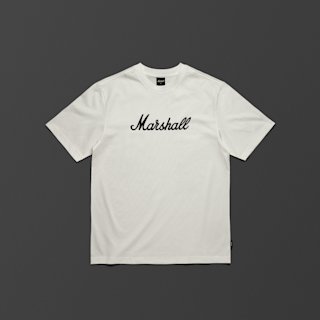 The Marshall standard issue script T-shirt in white