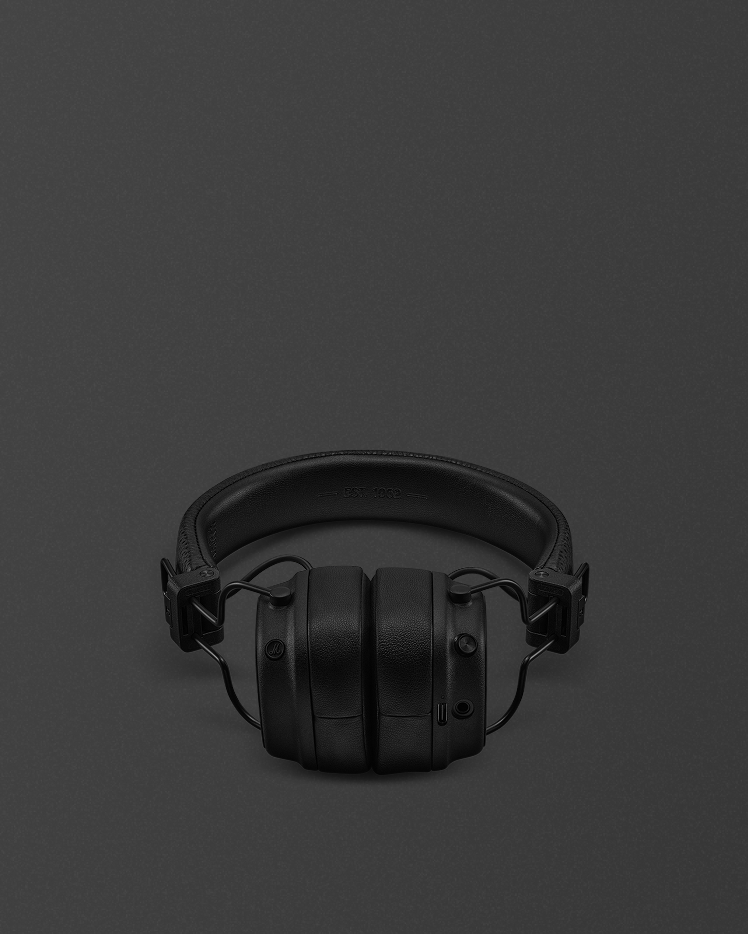 Major VワイヤレスヘッドフォンがPitch Blackで登場 | Marshall.com