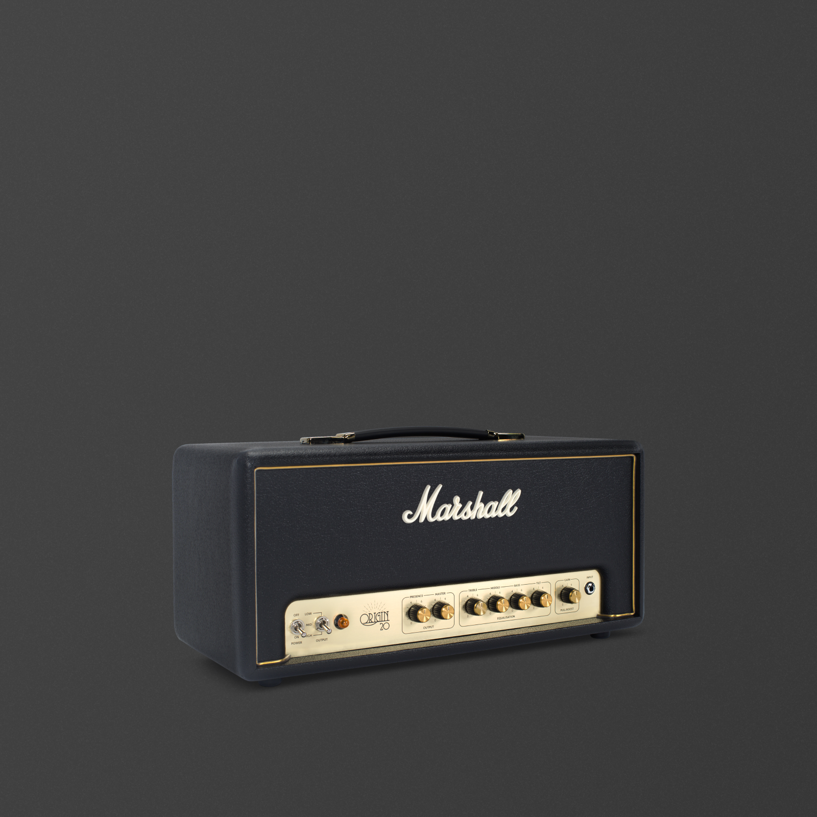 Left side view of the Marshall Origin20 Head
