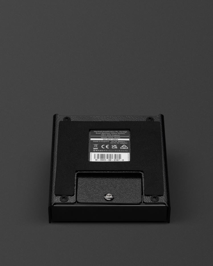 The bottom of the Guv'nor Vintage Reissue Pedal.