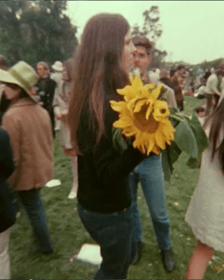 Summer of love, a gif of the festival in the sixties.