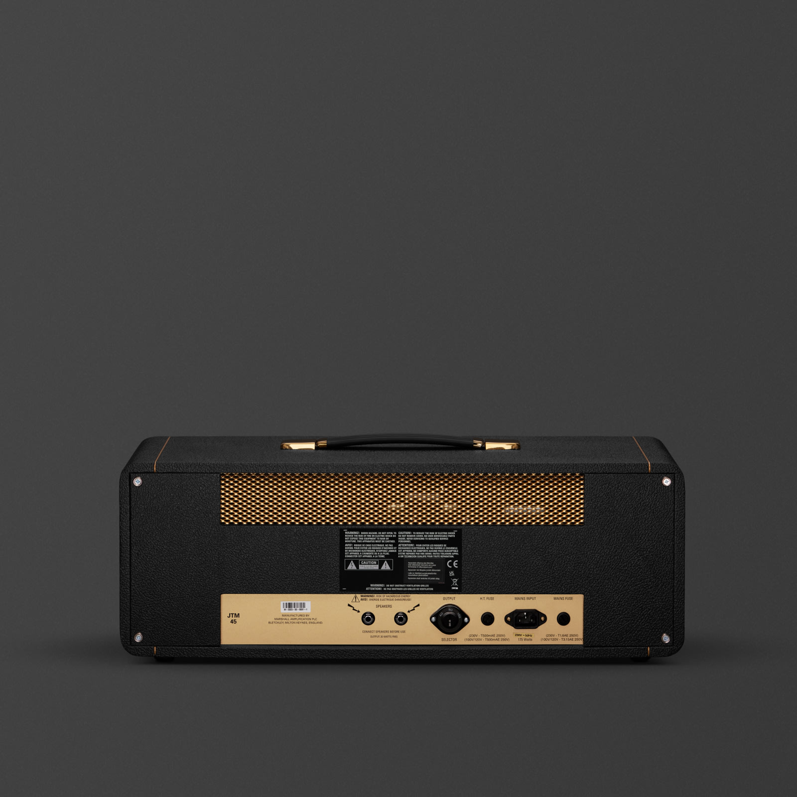 JTM45 2245 Vintage Reissue Head 30W Amp for clean and warm tones |  Marshall.com, image size:1600x1600