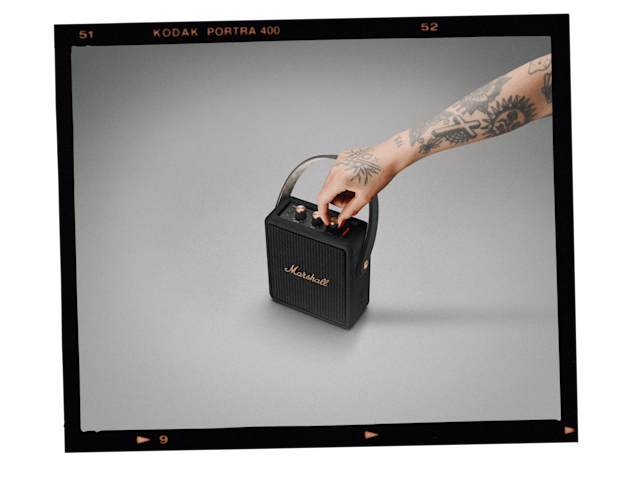 Stockwell II Black and Brass - ポータブルスピーカー | Marshall.com