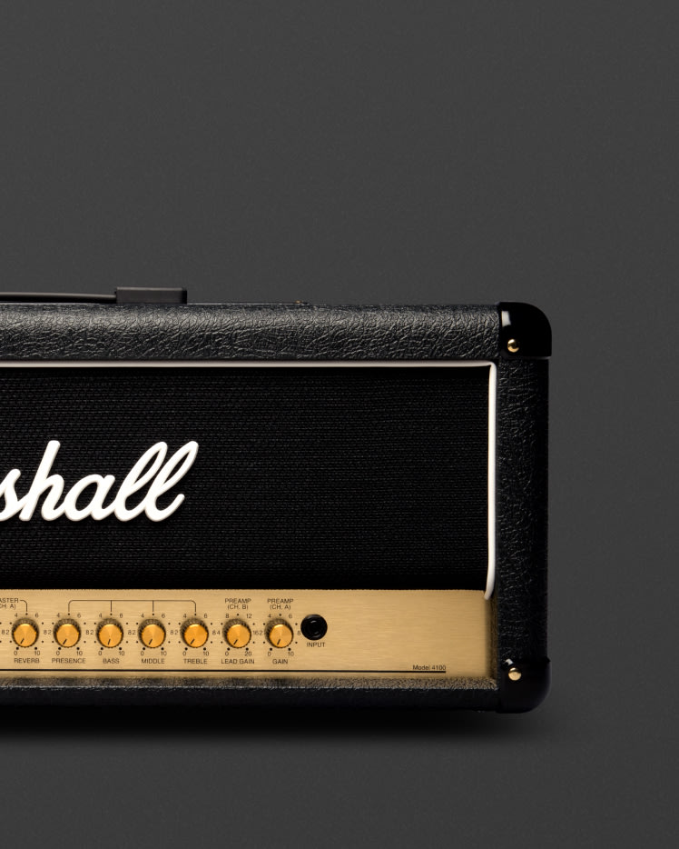 Image zoomée de la tête Marshalls JCM900 4100
