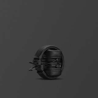 A pair of folded, black Major V over-ear headphones, set against a plain dark background.