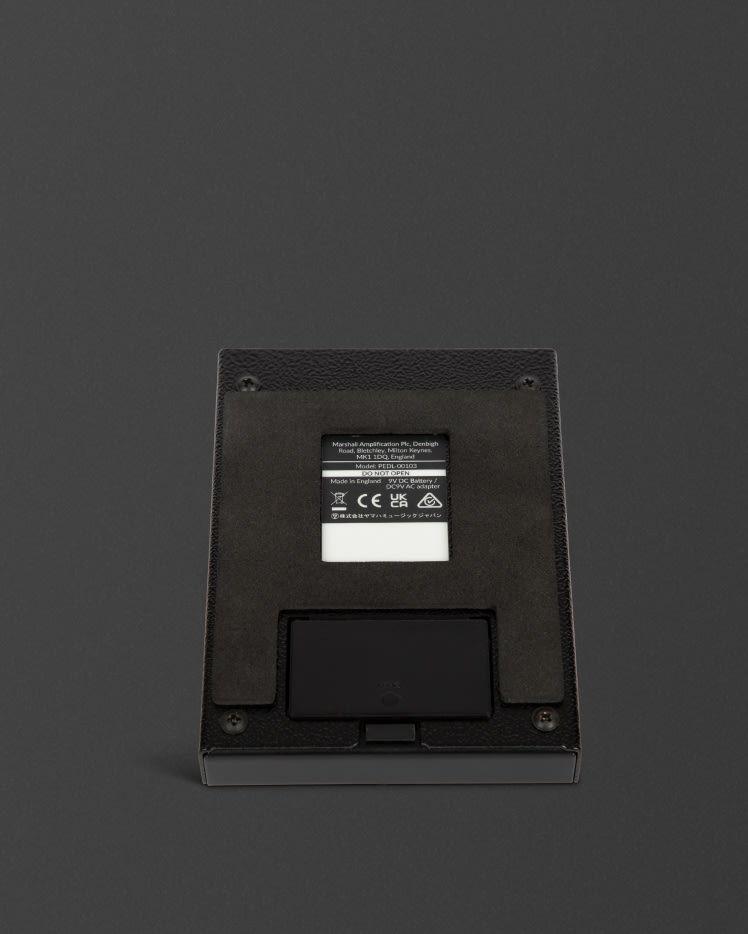 Parte trasera del pedal Marshall Drivemaster