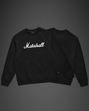 Two Standard Issue Script Sweatshirt: Black Front & Back