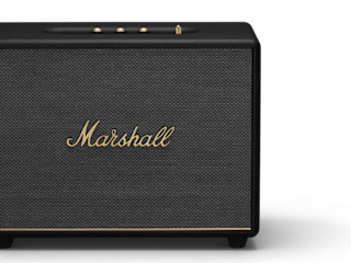 The Marshall WOBURN III bluetooth speaker is showcased on a background.