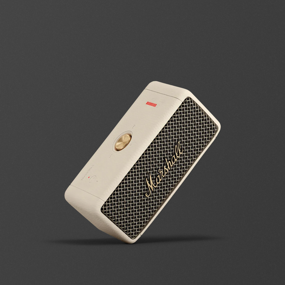 クリームホワイトのヘッドホンとスピーカー | Marshall.com