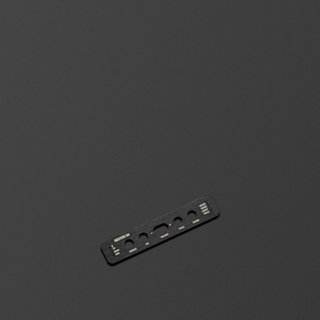 Heston 60 IU panel in Black laying flat