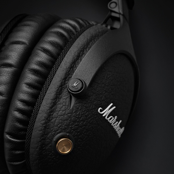 Marshall's new MONITOR II ANC headphones are showcased on a dark background.