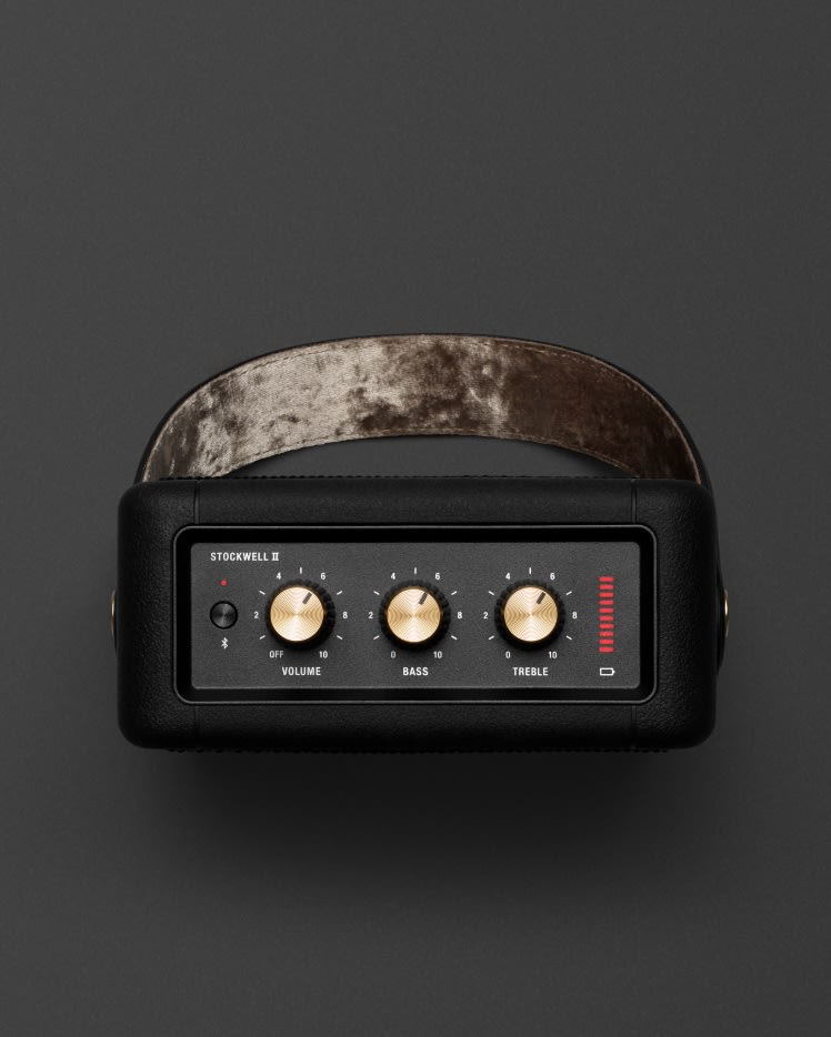 STOCKWELL II BLACK AND BRASS portable speaker