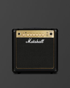 Front panel layout of the MG15GR Combo on the Support Articles page.