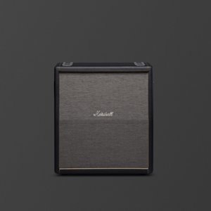 Marshall's 1960TV black cabinet with a vintage fret.
