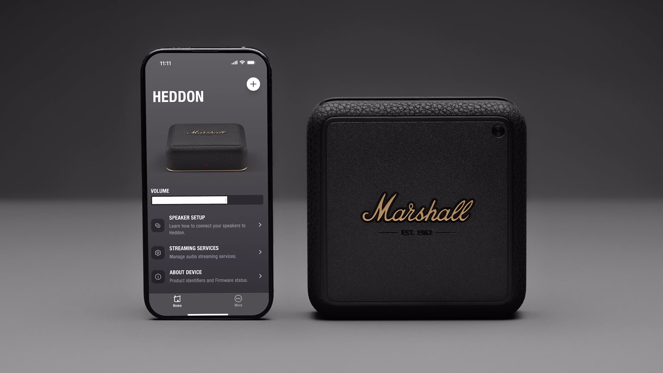 Heddon placed next to a smartphone.