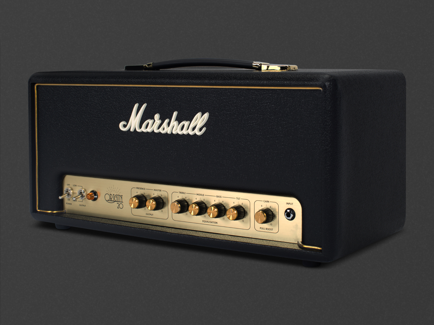 Origin20H 20W Amp head with power reduction switch | Marshall.com