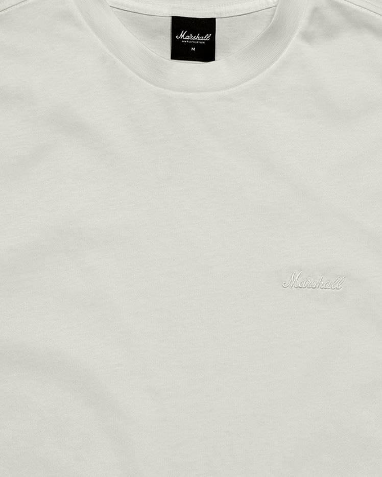 The Marshall Standard Issue T-shirt white closeup front