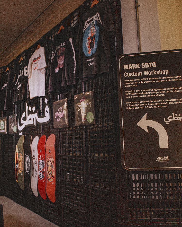 Posters and signs at the Marshall Livehouse Bankok