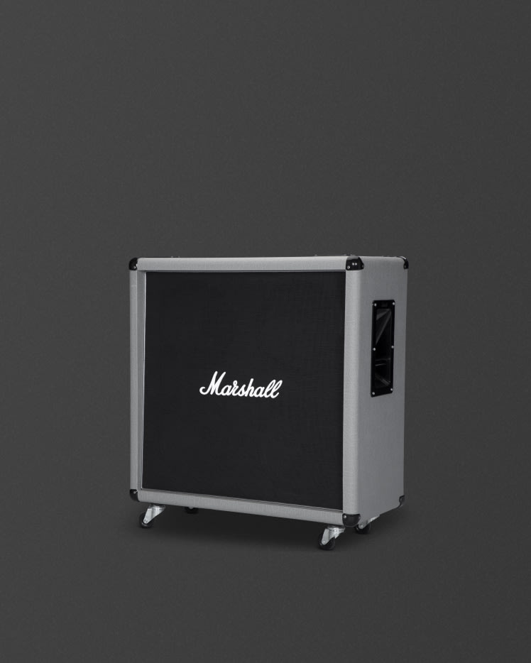 A Marshall 2551BV in silver vinyl, specifically built to deliver exceptional sound quality and performance.