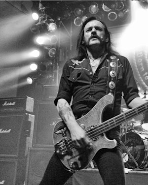 A guitarist playing.