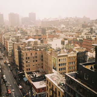 Aerial view of a city landscape