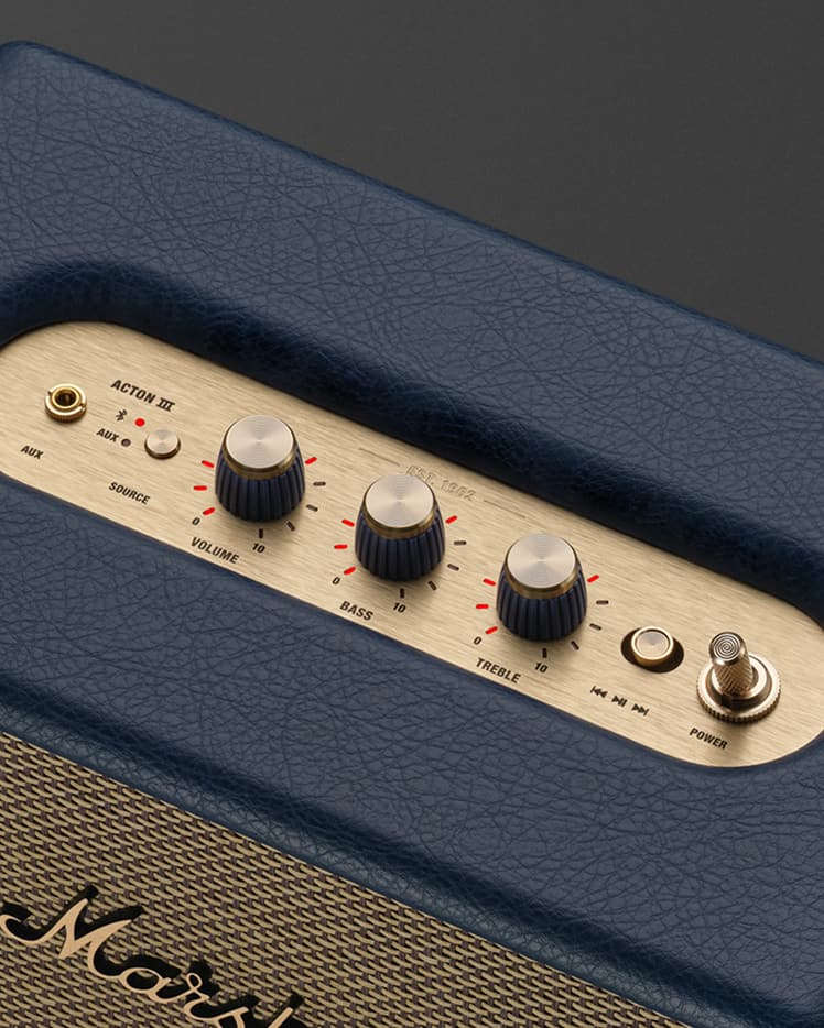 Acton III Midnight Blue - Bluetoothホームオーディオスピーカー 