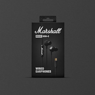 Marshall Mode USB-C Wired Earphones packaging.