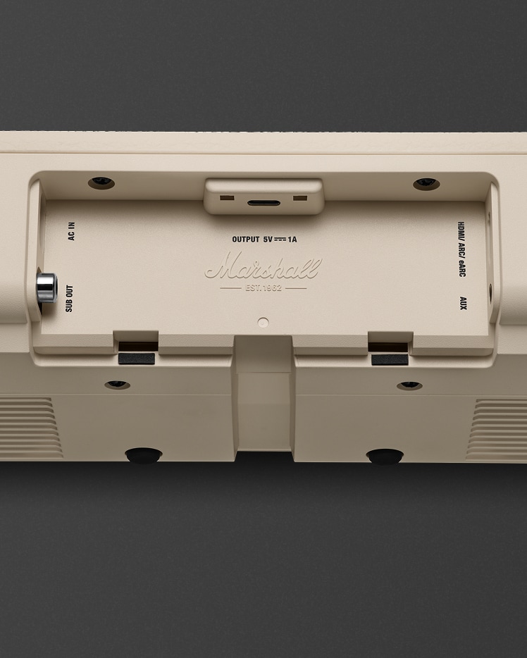Heston 60 Cream - 没入型TVサウンドバー | Marshall.com