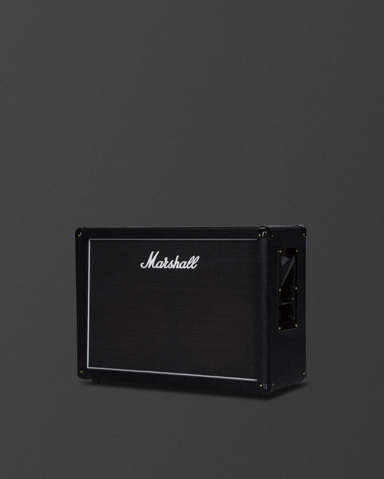 Marshall's black MX212 cabinet.