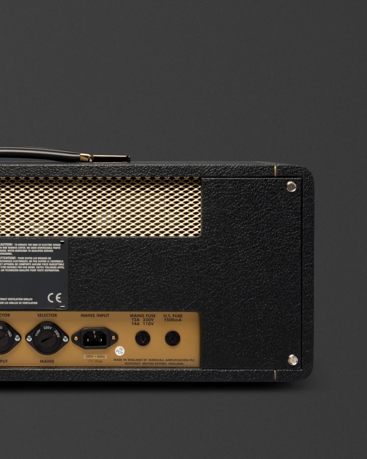 Back part of the Marshall 1987X Vintage Reissue Head.