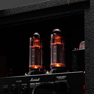 A Marshall Studio Vintage Head tube amplifier, featuring two tubes, in a combo format.