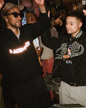 People dancing at a nightclub.