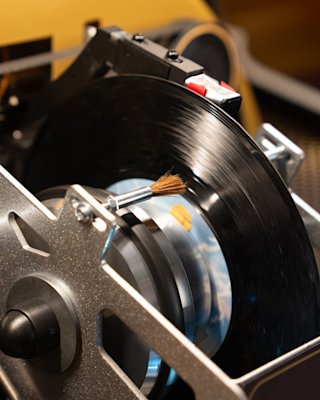 The vinyl in the Marshall x Angelo Baque’s jukebox