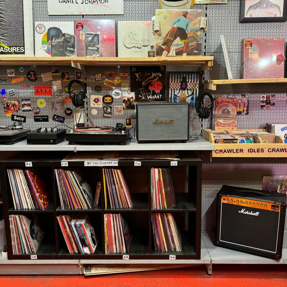 La tienda de discos Major Tom en París.