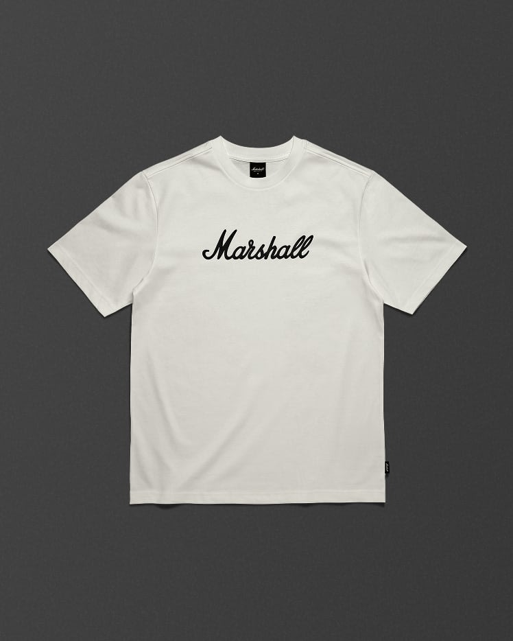 Camiseta The Marshall Standard Issue Script blanca delante