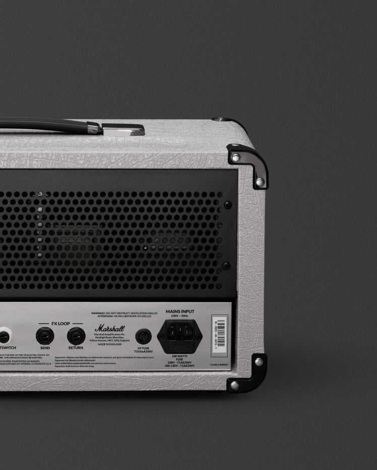 Marshall's Studio Jubilee Head on a grey background.