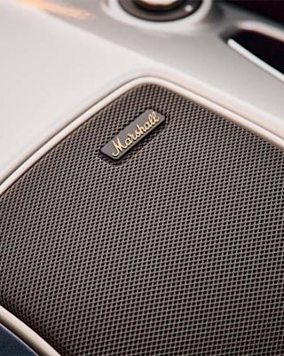 Marshall logo on the BMW R18 Series Bike.