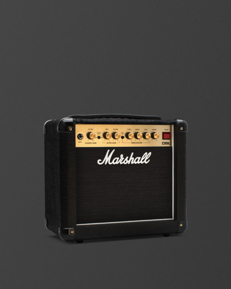 Left side view of the Marshall DSL1 Combo.