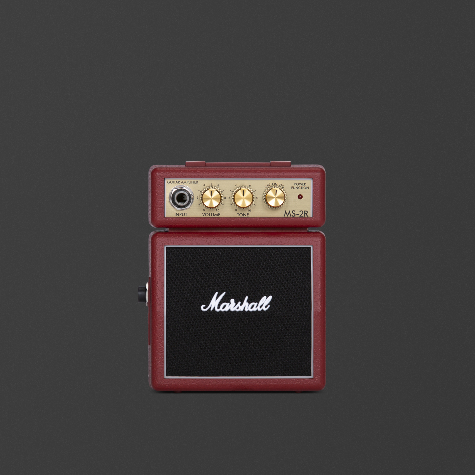 Small micro-amp in red color. 