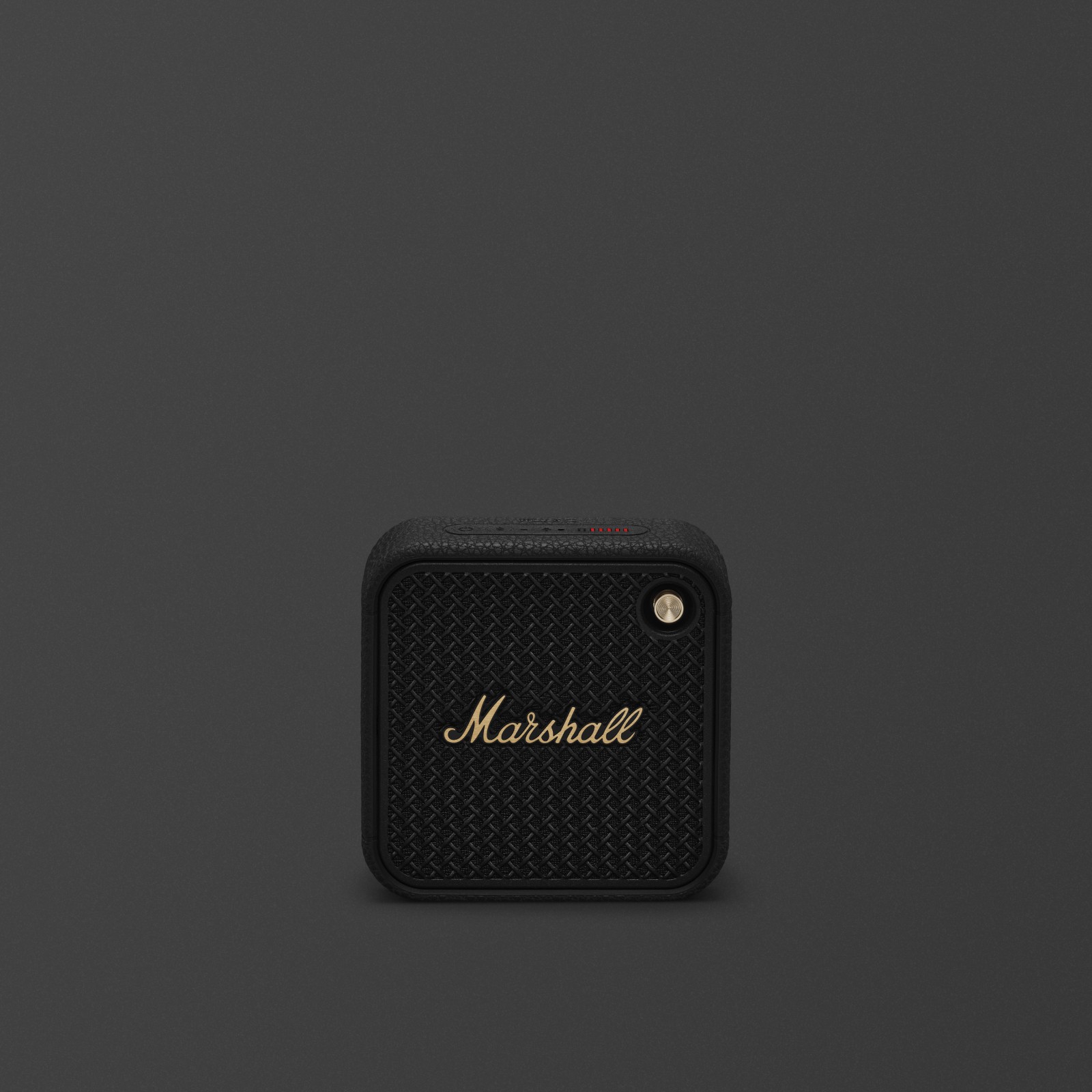 Marshall Willen II Black and Brass ポータブルBluetoothスピーカー。