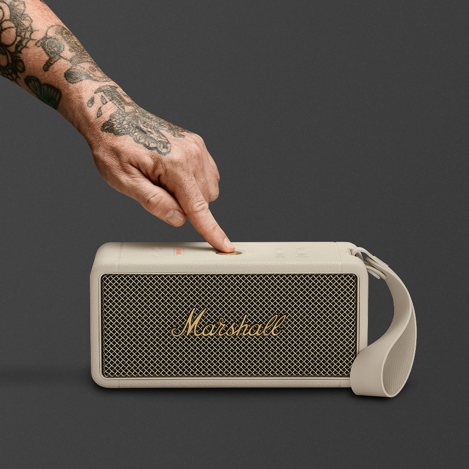 Marshall Middleton Portable Speaker, цвет: Кремовый — фото 9