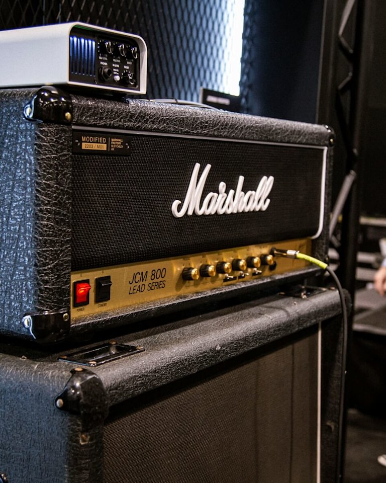 The JCM800 Modified panel angled