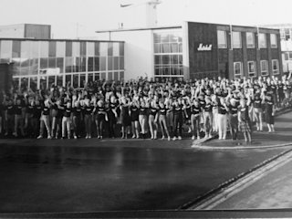 Archive photo of the Marshall factory in Milton Keynes
